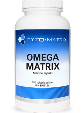 加拿大CytoMatrix OmegaMatrix鱼油400EPA24%GLA认知能力180粒