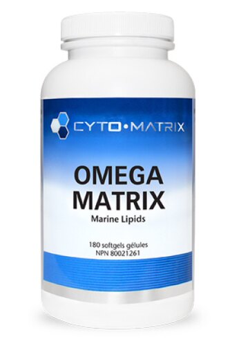 加拿大CytoMatrix OmegaMatrix鱼油400EPA24%GLA认知能力180粒