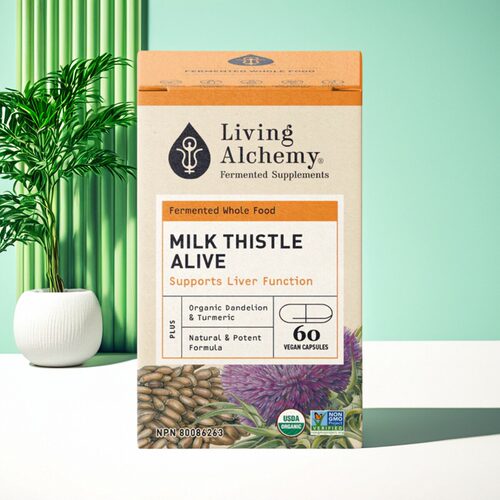现货 加拿大 Living Alchemy Milk Thistle 活性奶蓟草 肝脏健康