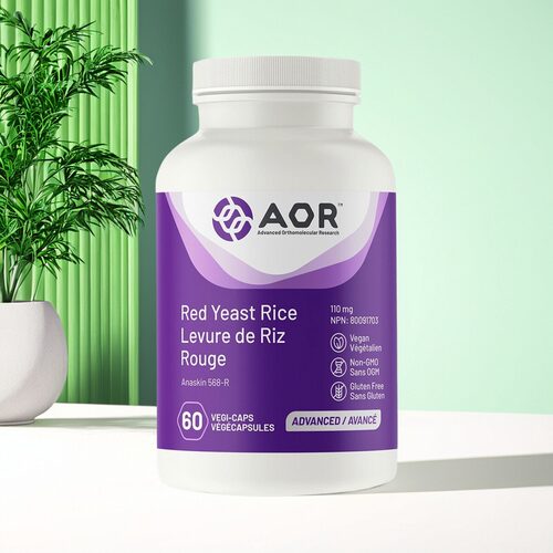 现货加拿大 AOR Red Yeast Rice 红曲米 植物提取 胆固醇健康支持