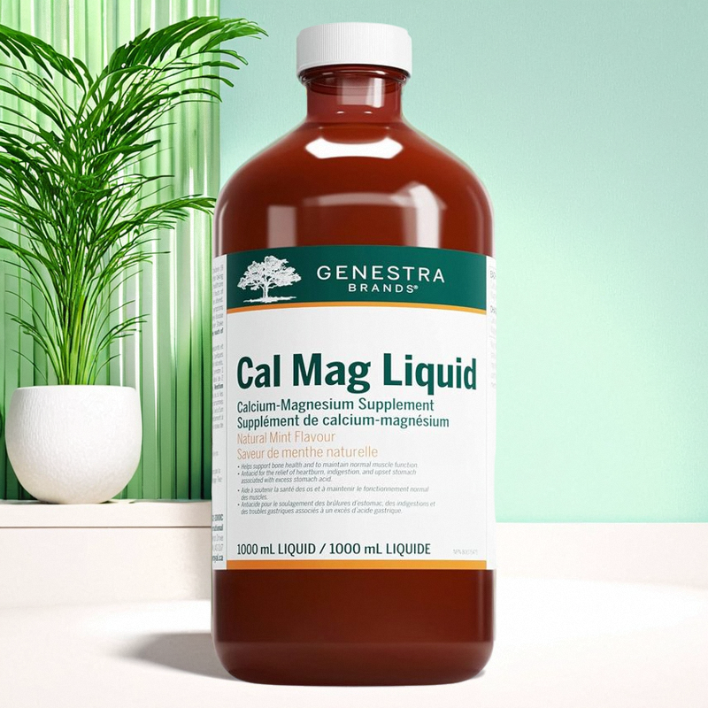 现货 加拿大 Genestra Cal Mag Liquid 钙镁补充剂 骨骼健康支持