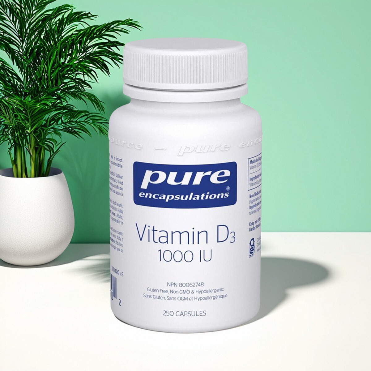 加拿大 Pure 倍宜 Vitamin D3 1000UI 维生素D3 钙吸收 骨骼健康