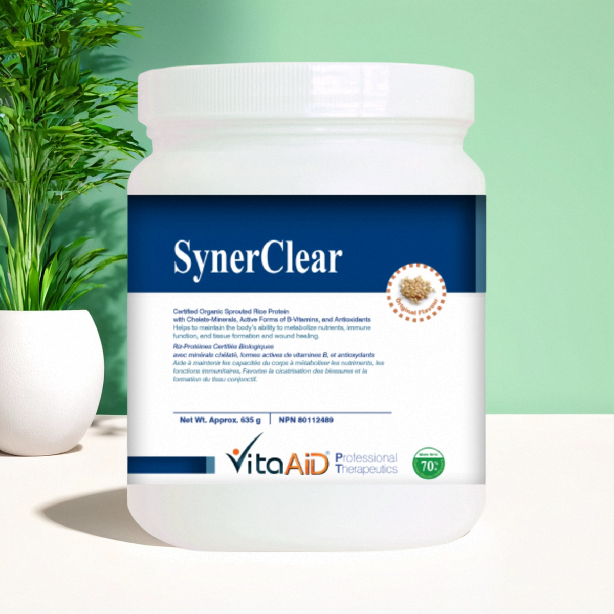 加拿大 Vita Aid SynerClear 有机肝脏健康完整蛋白粉剂 低过敏性