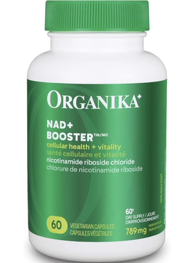 现货 加拿大 Organika NAD+ Booster NRC 能量代谢 细胞健康支持