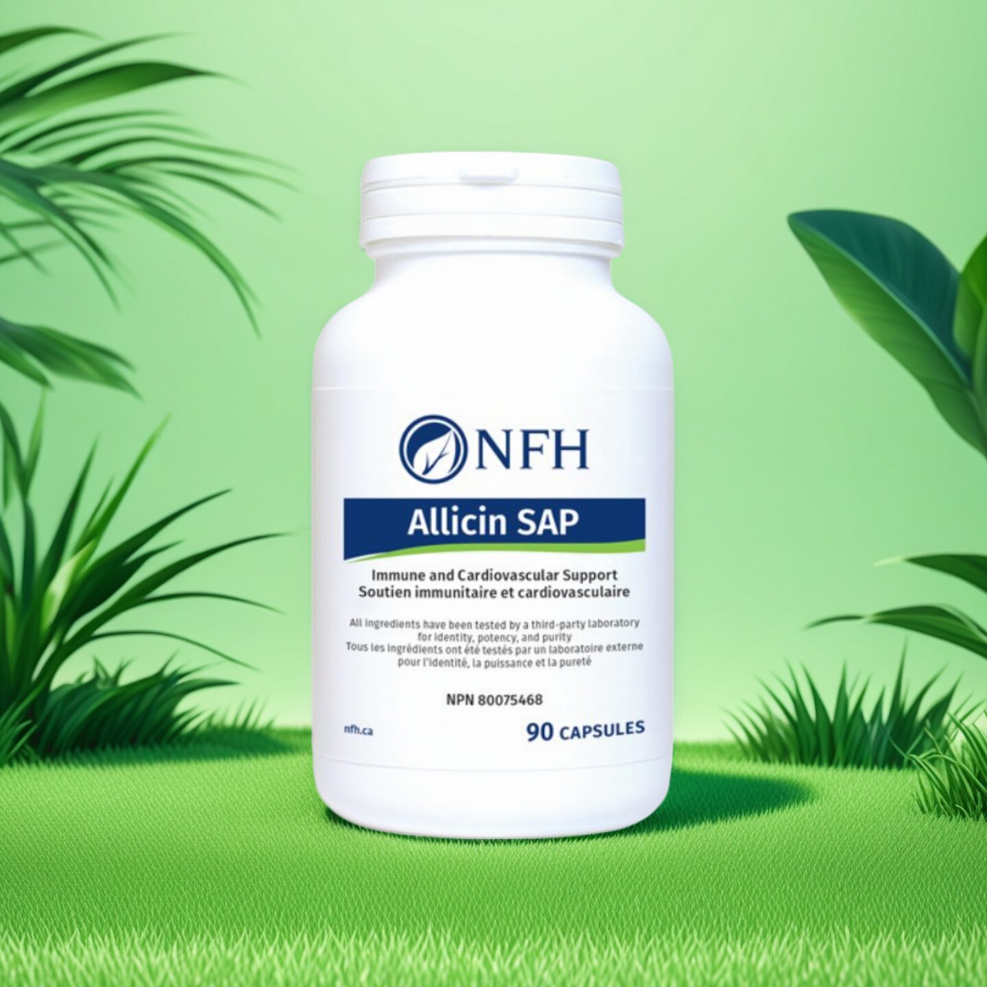 加拿大 NFH Allicin SAP 大蒜素 稳定胶囊 高吸收 90粒