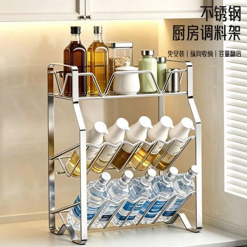 厨房置物架不锈钢调料调味