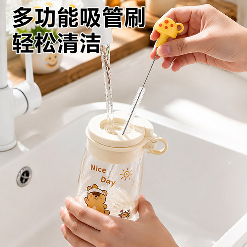 婴儿专用加长加粗吸管清洁刷