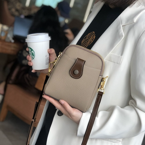 Кожаная небольшая сумка, сумка через плечо, модная сумка для телефона, воловья кожа, городской стиль, из натуральной кожи