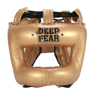 DEEP FEAR横梁封闭式护头保护鼻梁职业拳击格斗头盔泰拳拳击护头