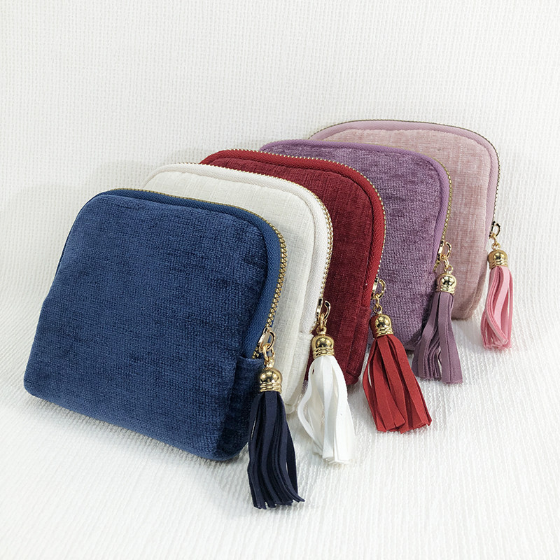 复古纯色韵味流苏首饰袋便携手镯项链戒指珍珠项链饰品收纳袋礼物