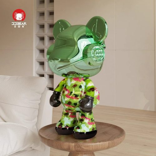 【官方正品】叮咚熊落地大摆件家居好物客厅电视柜蓝牙轻奢暴力熊