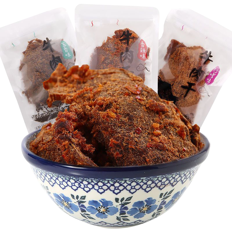 源中源原味香辣沙嗲味牛肉干
