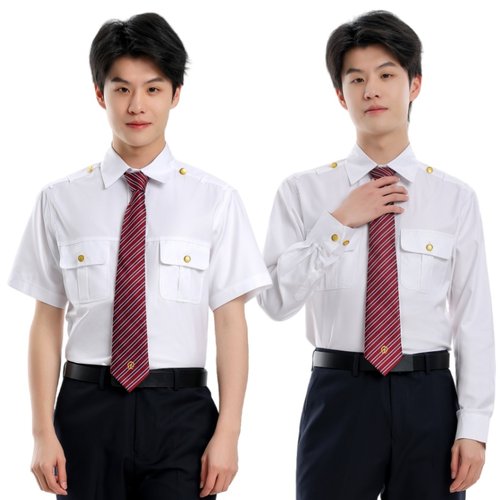 2025铁路白衬衫男23式外穿短袖长袖铁路新款铁路局工作服新式路服