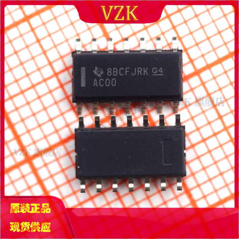 SN74AC00DR 丝印AC00 封装 SOIC-14 缓冲器/驱动器/收发器