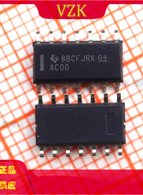 SN74AC00DR 丝印AC00 封装 SOIC-14 缓冲器/驱动器/收发器