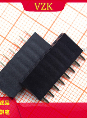 2.54MM间距 1X8P排母 单排直针 一系列排母带pin数咨询