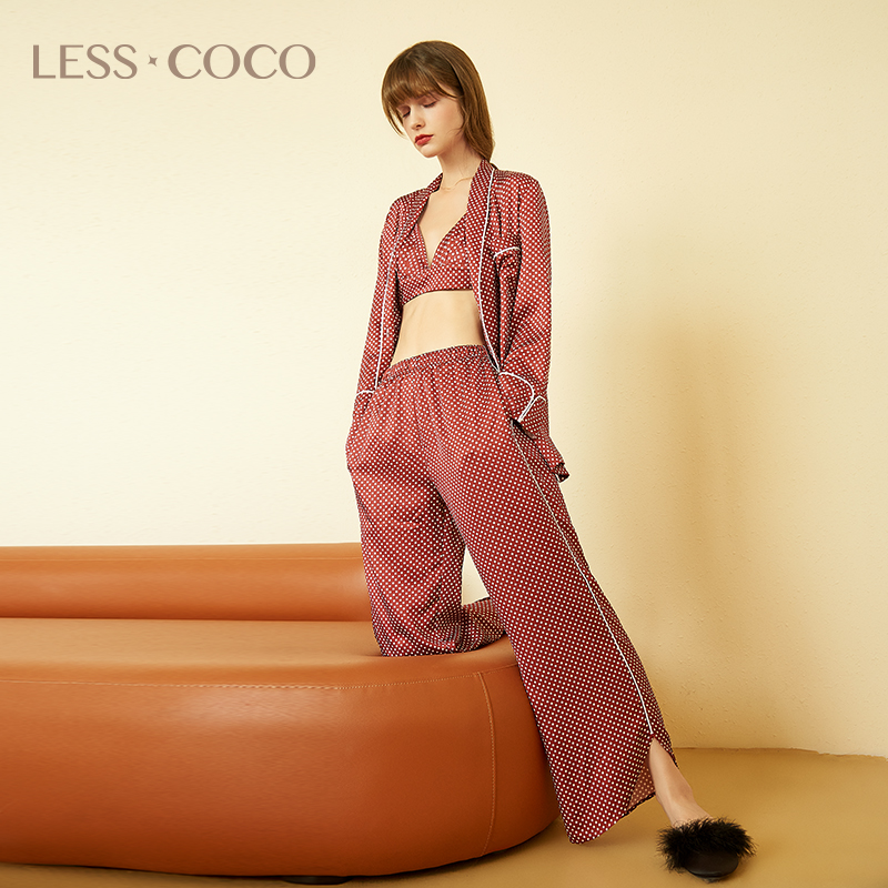 coco春秋薄款宽松休闲套装睡衣