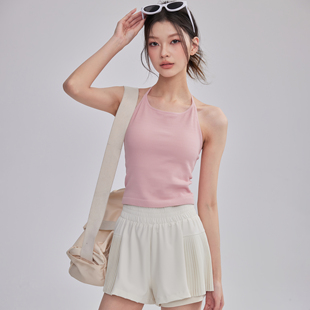 2026新款运动背心女一体式瑜伽服美背含胸垫吊带内衣健身速干上衣