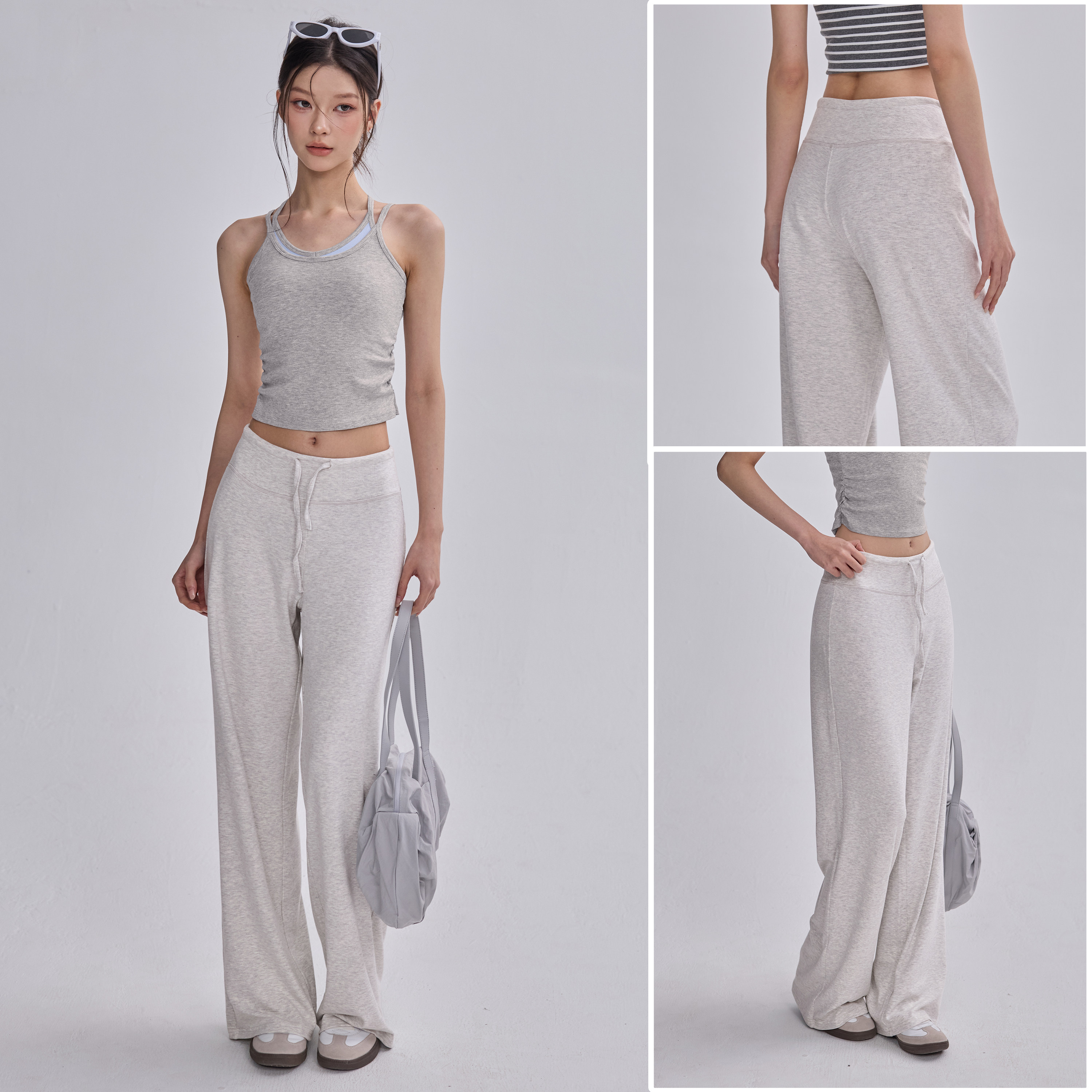 宽松运动长裤女直筒阔腿健身跑步裤2025休闲普拉提训练瑜伽套装新,运动服/休闲服装,健身裤,淘宝优惠券,粉丝福利购,淘宝优惠卷