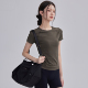 透气跑步训练健身上衣专业薄款 修身 运动T恤 女夏季 速干瑜伽服短袖
