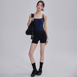 防震运动背心女外穿带胸垫工字美背吊带速干训练健身文胸瑜伽内衣