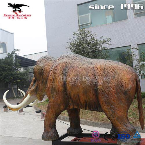 大型仿真动物猛犸象模型制作史前巨兽机械电动猛犸象模型公司.