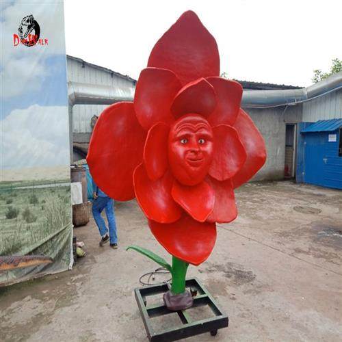 仿真食人花模型动植物仿真创意艺术雕塑摆件公园房地产摆件