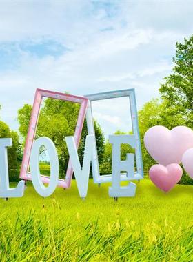 网红打卡拍照玻璃钢云朵秋千座椅雕塑指示牌大提琴爱心装饰品摆件