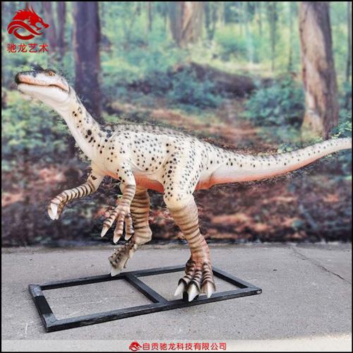 仿真甲龙恐爪伶盗迅猛龙腔骨龙玻璃钢雕塑模型树脂电动机械恐龙
