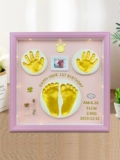 Детские отпечатки рук и ног, чернильная подушечка для новорожденных для младенца, детский сувенир, фоторамка, подарок на день рождения