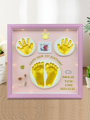 Детские отпечатки рук и ног, чернильная подушечка для новорожденных для младенца, детский сувенир, фоторамка, подарок на день рождения