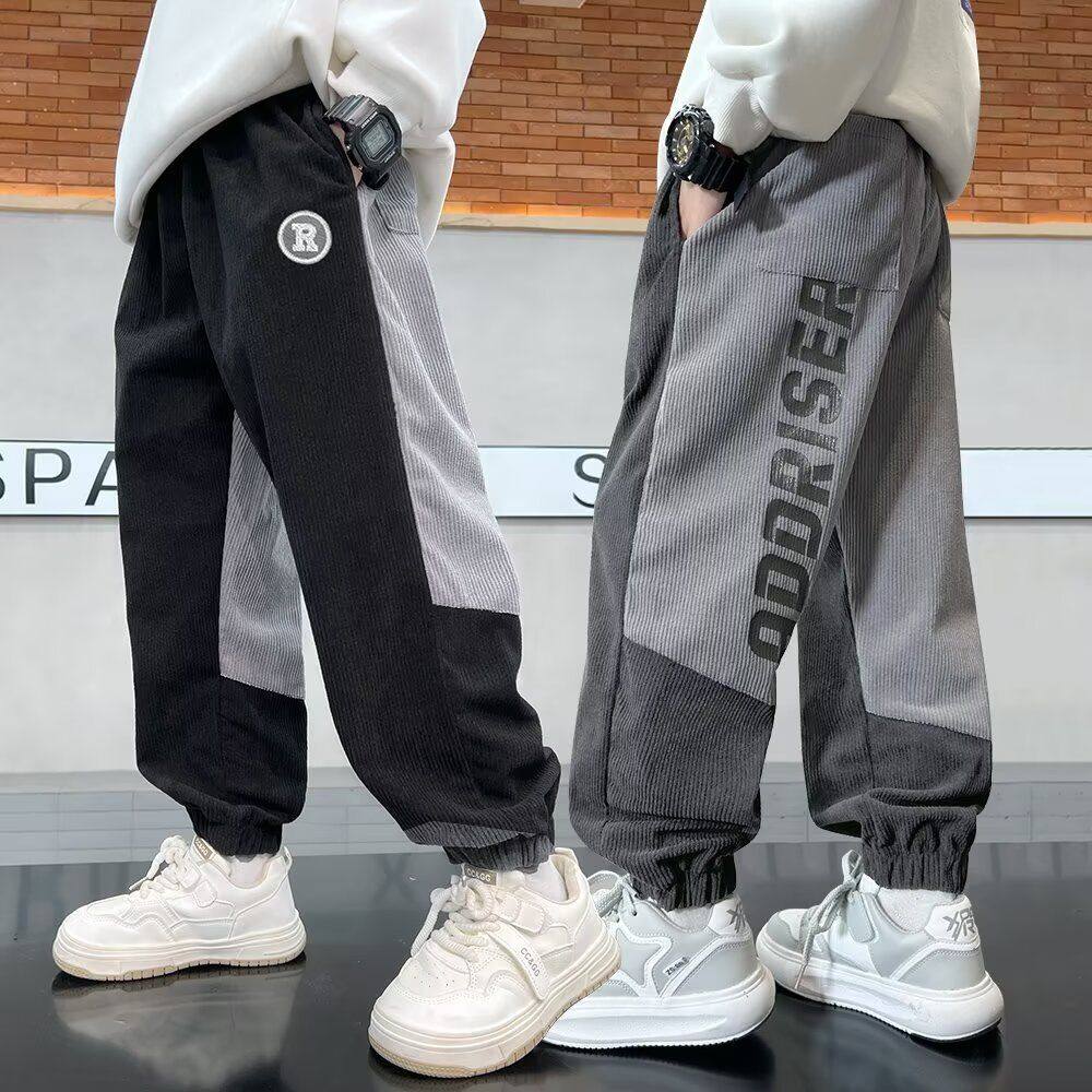 美式男童秋装运动裤春秋季新款儿童中大童灯芯绒长裤卫裤男孩,童装/婴儿装/亲子装,儿童运动裤,淘宝优惠券,粉丝福利购,淘宝优惠卷