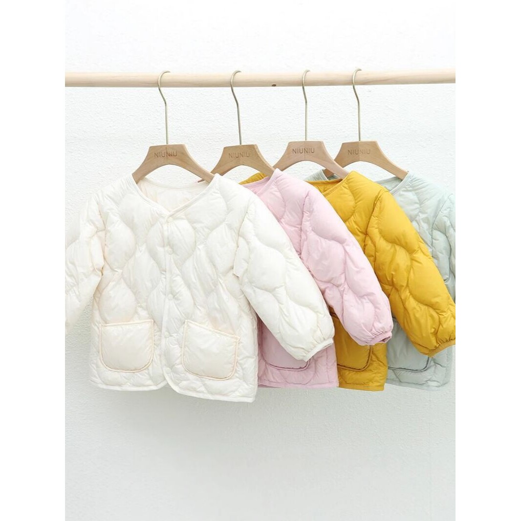 儿童轻薄款羽绒服女童男童宝宝小童校服内穿保暖秋冬轻便内胆外套