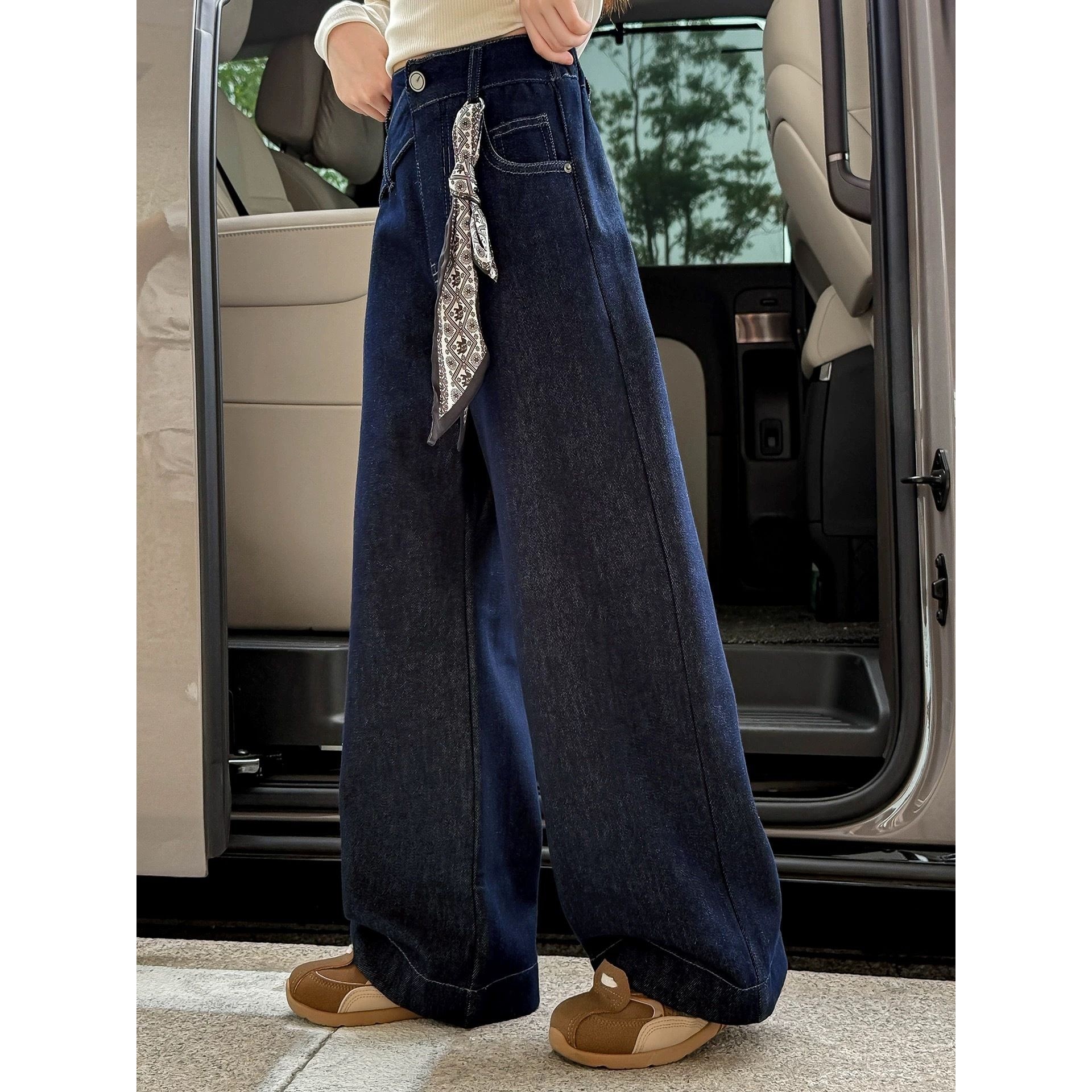 女童加绒裤子2025新款儿童超好看秋冬阔腿裤大童加厚一体绒牛仔裤,女装/女士精品,大码裤装,淘宝优惠券,粉丝福利购,淘宝优惠卷