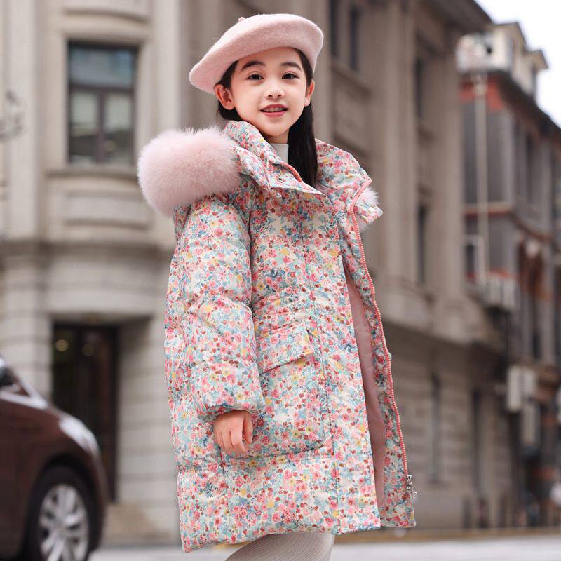 男童女童羽绒服中长款儿童2025年新款韩版加厚洋气男孩保暖中大童