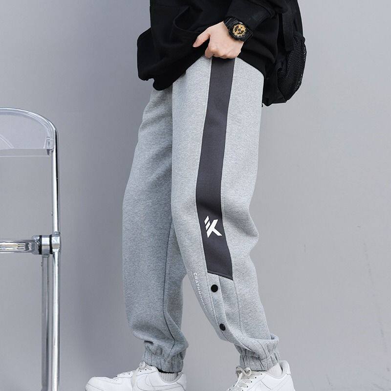 童装裤子春秋款春季新款男童运动裤男孩宽松卫裤儿童炸街长裤