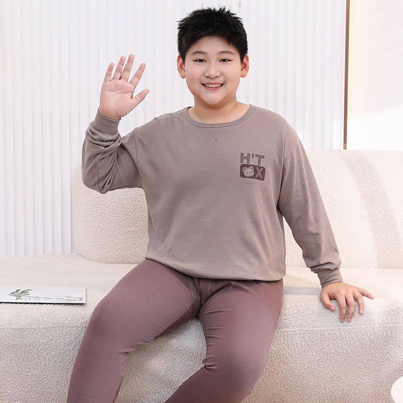 秋衣秋裤胖男童家居服中大童睡衣儿童保暖内衣青少年加肥纯棉套装,童装/婴儿装/亲子装,内衣套装,淘宝优惠券,粉丝福利购,淘宝优惠卷