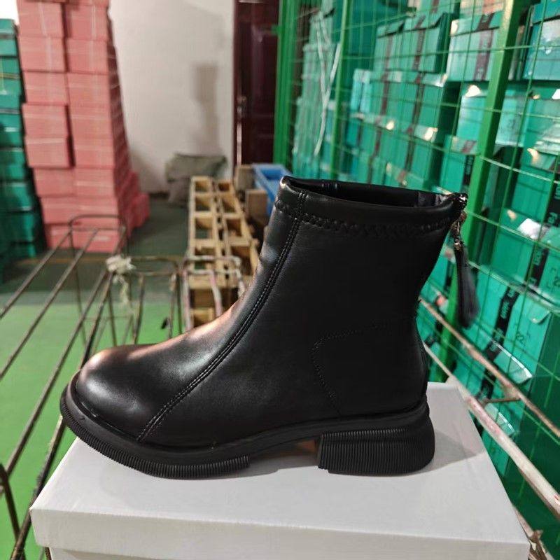 厚底马丁靴女时尚百搭新款2025年秋冬季单靴切尔西英伦短靴瘦瘦靴,流行男鞋,切尔西靴,淘宝优惠券,粉丝福利购,淘宝优惠卷