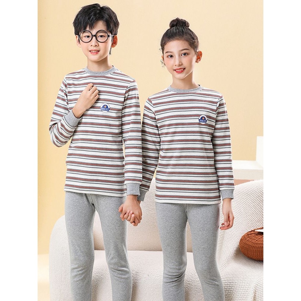 男童秋衣秋裤女保暖内衣纯棉儿童睡衣中大童小男孩打底棉毛衫套装,童装/婴儿装/亲子装,内衣套装,淘宝优惠券,粉丝福利购,淘宝优惠卷