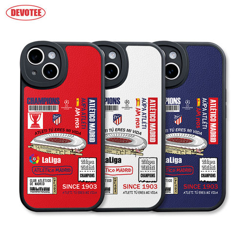 马德里竞技手机壳16Promax西甲ip14马竞15plus全包边皮纹软壳mate70/60/50欧冠pura70足球K80米15荣耀300球场