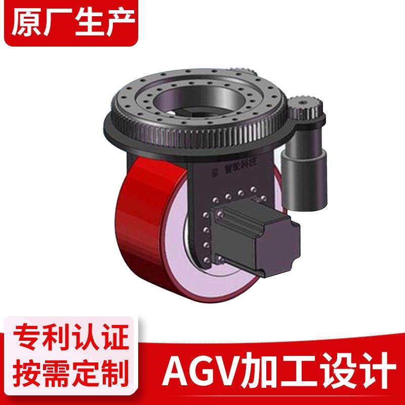 厂家供应驱动轮组件行星减速机舵轮AGV搬运应用机器人舵轮
