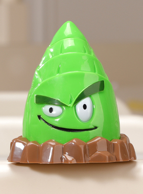 男孩植物大战僵尸的单个竹笋可发光发射儿童手办植物大战僵玩具