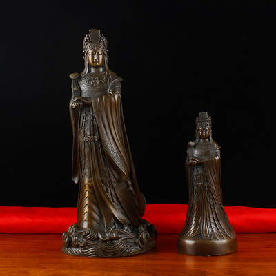 纯铜妈祖神像圣母开运客厅摆件