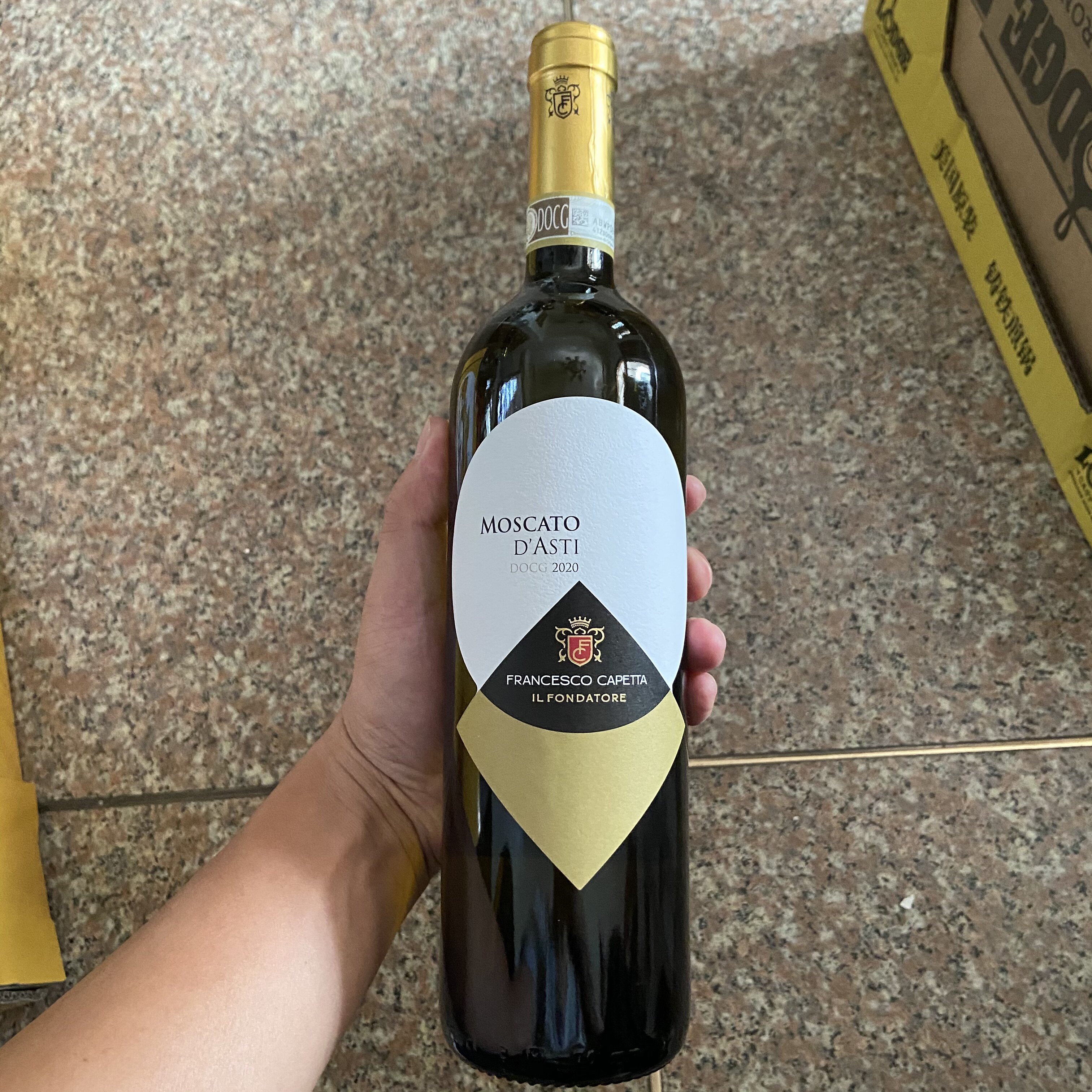 意大利莫斯卡托dasti麝香白葡萄酒750ml 5.5°山姆costco开市客