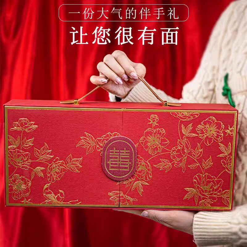 老人生日寿宴伴手礼空盒生日礼物过大寿中式喜庆祝寿做寿礼包装盒