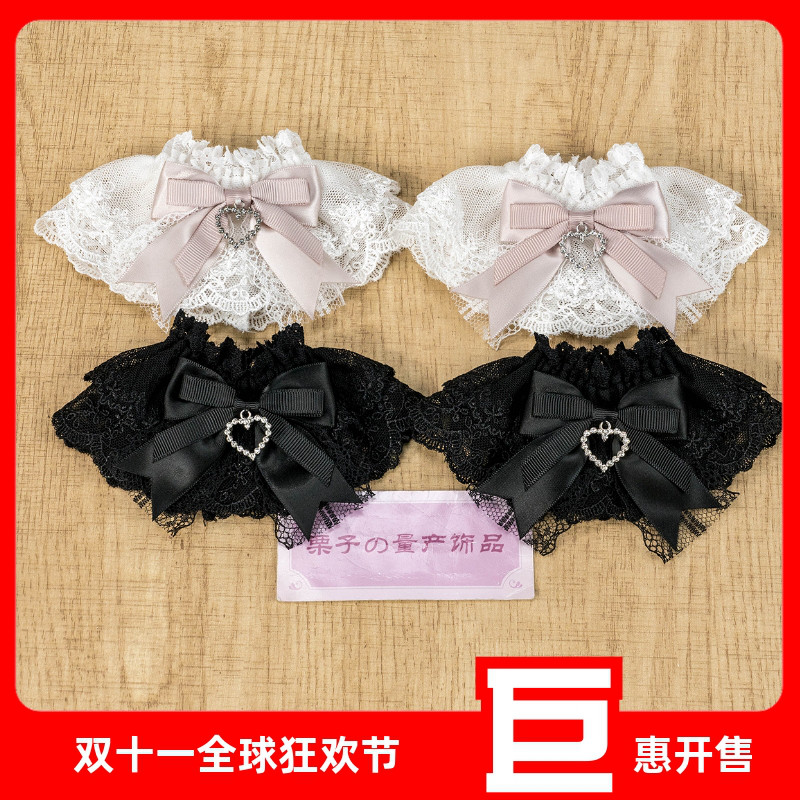 天蕾系量产型蕾丝蝴蝶结手袖原创日系手作基础款手环lolita可爱