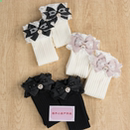 保暖针织袜！天蕾系量产型蝴蝶结保暖仿羊绒过膝袜洛丽塔及膝袜子