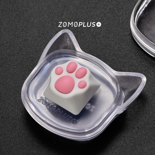 可爱机械小键盘帽键帽单个客制化高颜值 zomoplus猫爪主题原创个性