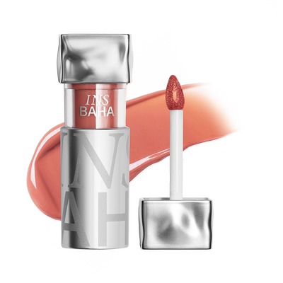 INSBAHA原色波塔波浪镜面唇釉口红唇蜜唇彩不易粘杯显白水光裸色