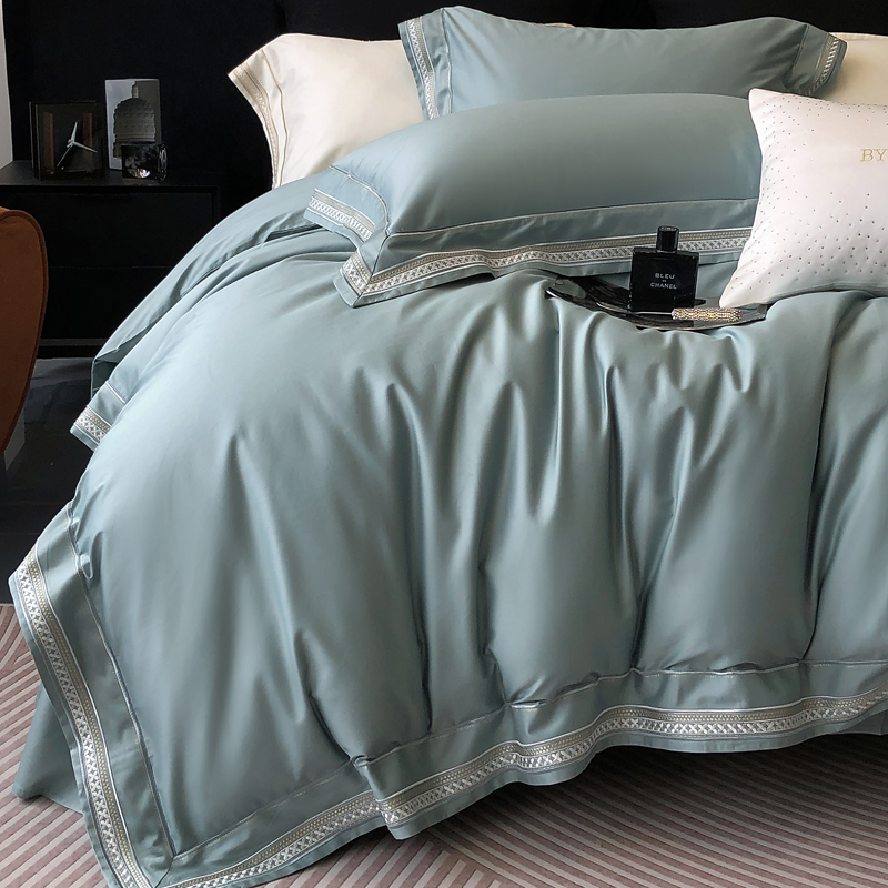 100S匹马棉刺绣套件四件套